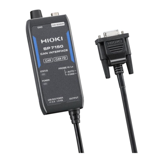 Hioki SP7150 Manuals