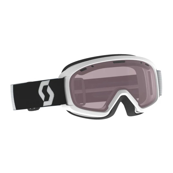 Scott WINTER SPORTS GOGGLES User Manual