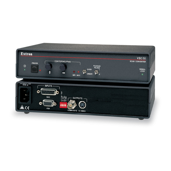 Extron electronics VSC 50 User Manual