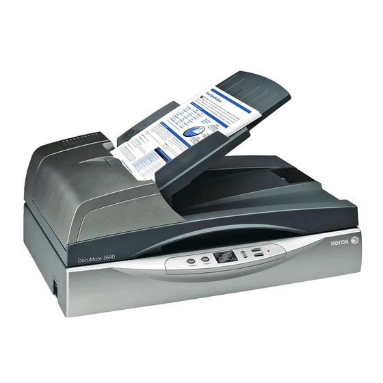 Xerox DocuMate 3640 User Manual