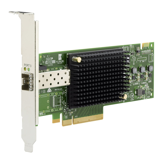 Broadcom Emulex LPe31000 Series Quick Installation Manual
