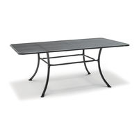 Kettler Mesh Top Table Assembly Instructions Manual