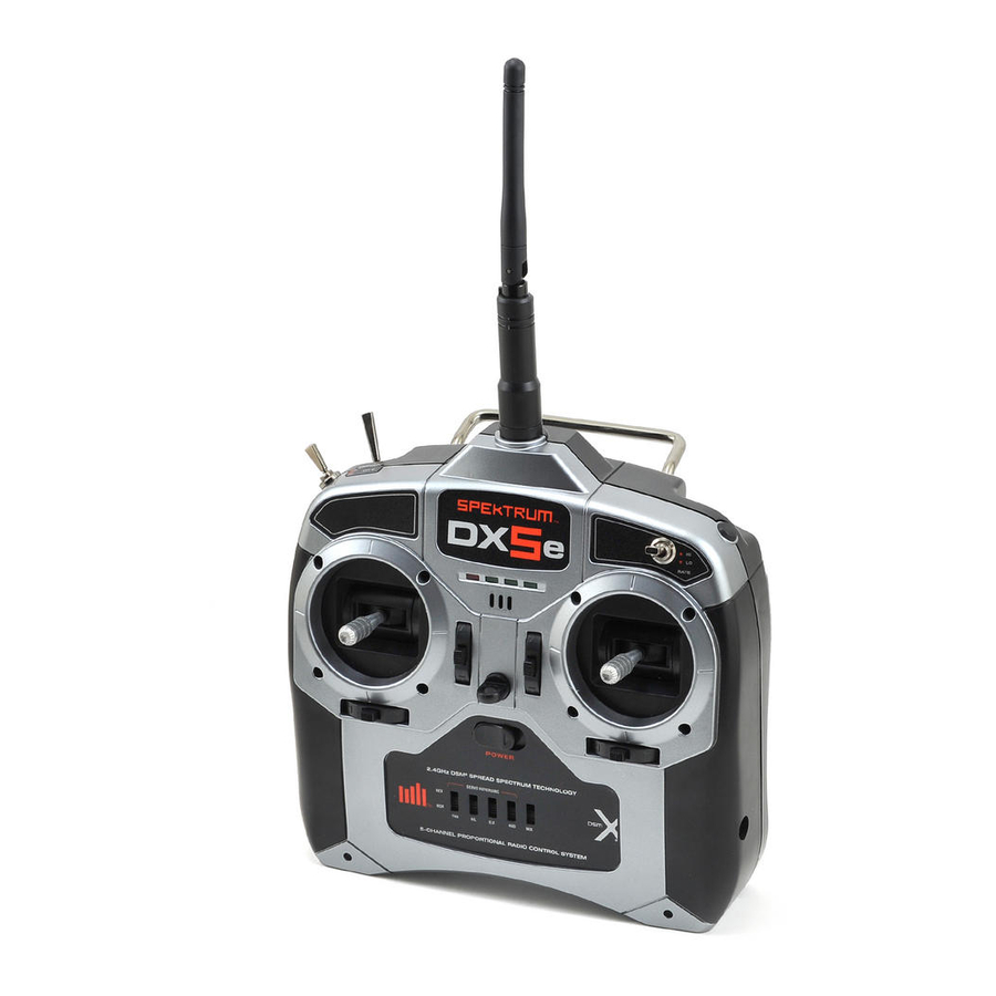 Spektrum DX5e - Transmitter Quick Start Guide