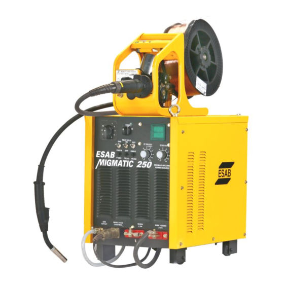 ESAB MIGMATIC 250 Instruction Manual