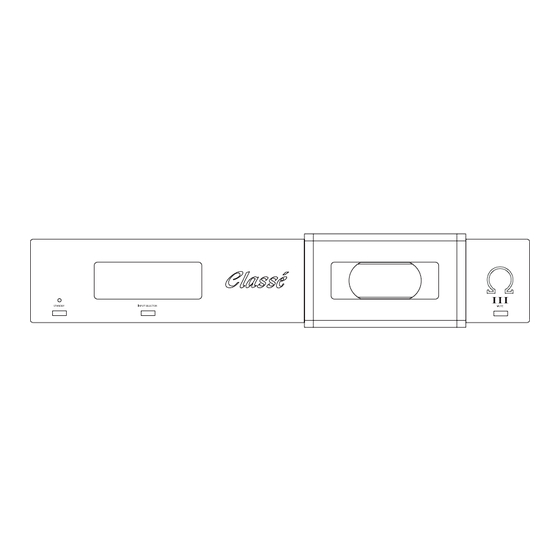 Classe Audio OMEGA-PREMKIII Owner's Manual