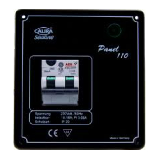 Calira Sealine Panel 110 Installation Instructions