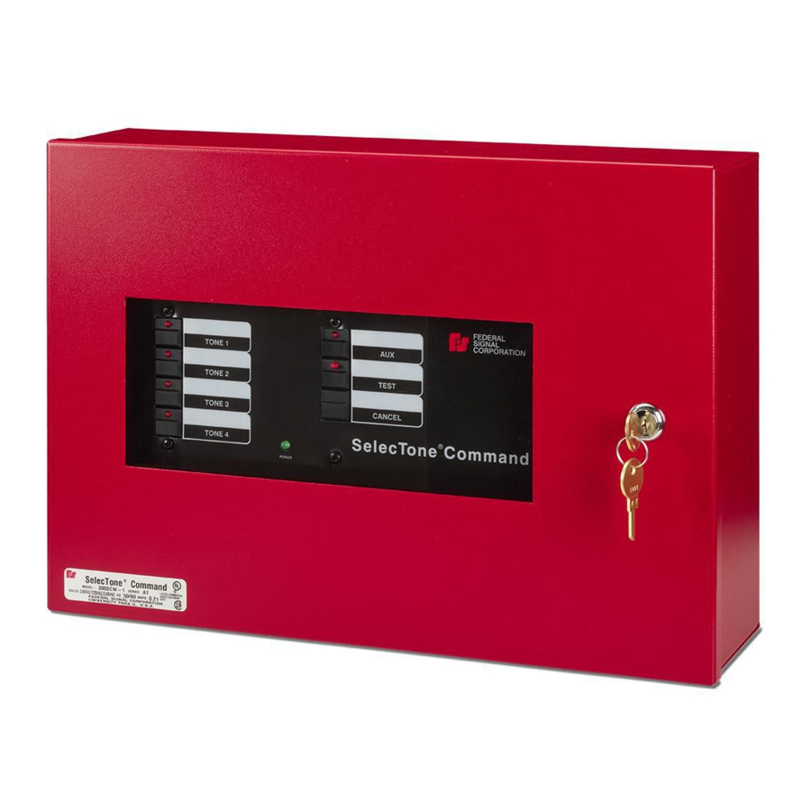 Federal Signal Corporation SelecTone 300SCW-1 Installation And Maintenance Manual