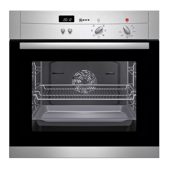 NEFF B12S53.3GB Built-in Oven Manuals