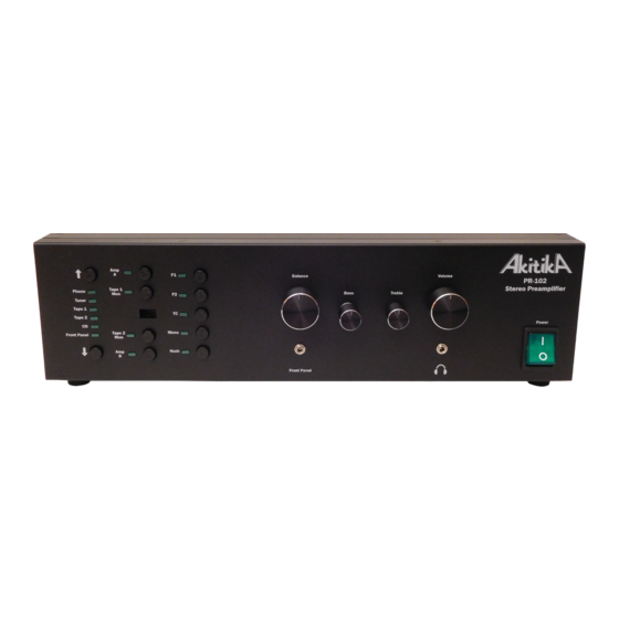 AkitikA PR102NR Assembly Manual