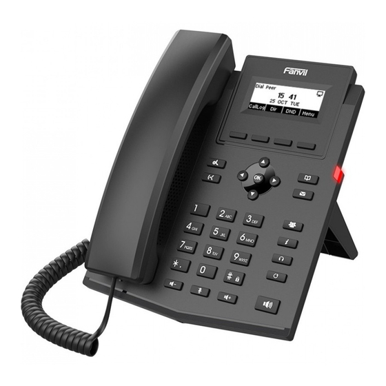 Fanvil X301W Quick Installation Manual