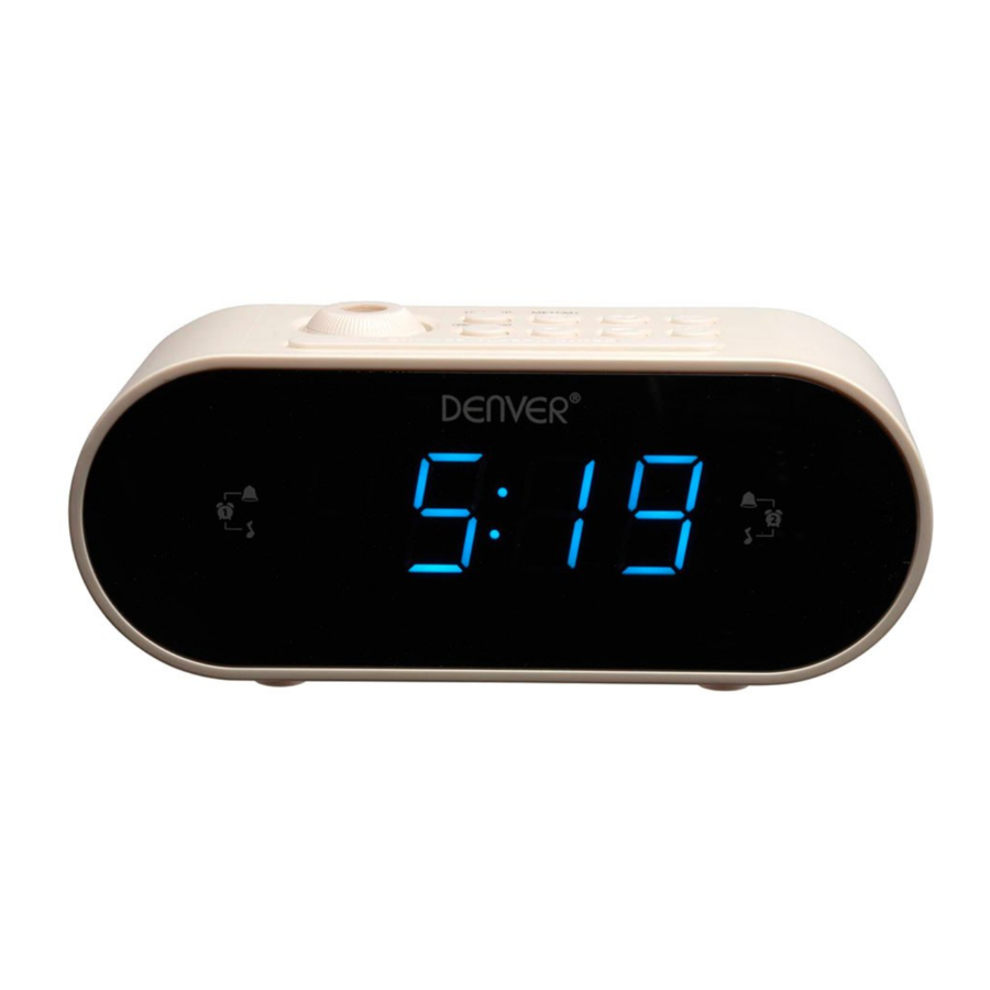 Denver CRP-717 - Clock Radio Manual