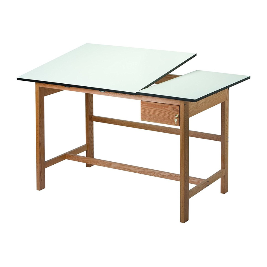 Alvin Split Top Drafting Tables Titan II Assembly Instructions
