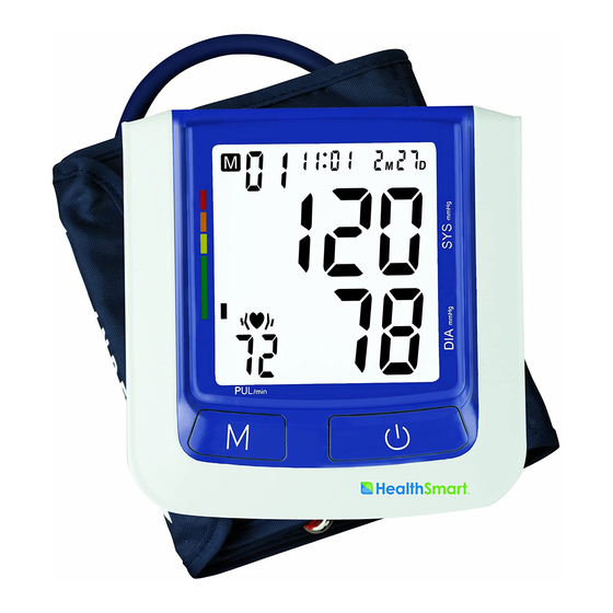 HealthSmart Digital Blood Pressure Monitor Instruction Manual