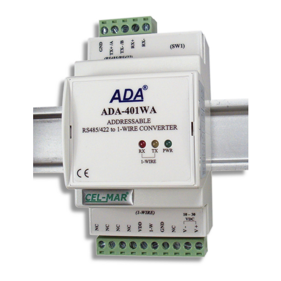 CEL-MAR ADA-401WA User Manual