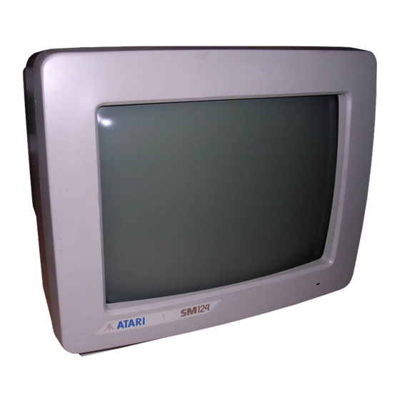 Atari SM124 Service Manual