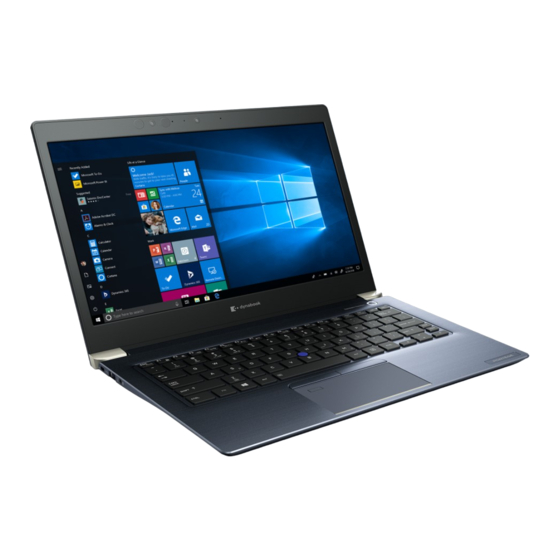 dynabook Portege X30-G Quick Start Manual