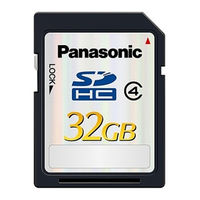 Panasonic RP-SDP04GE1K Operating Instructions Manual
