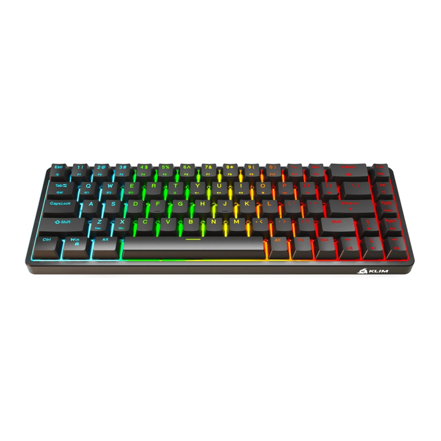 KLIM Shift - Wireless Mechanical Keyboard Manual