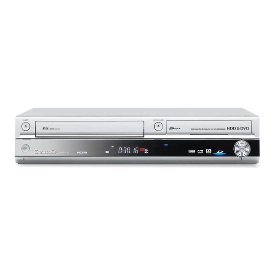 PANASONIC DMR-EH75VS DVD RECORDER OPERATING INSTRUCTIONS MANUAL