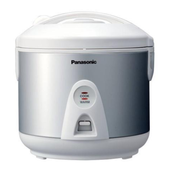 PANASONIC SRTEG18 RICE COOKER OPERATING INSTRUCTIONS MANUAL ManualsLib