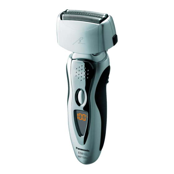 PANASONIC ES8103S ELECTRIC SHAVER OPERATING INSTRUCTIONS MANUAL