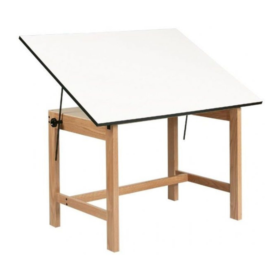 ALVIN DRAFTING TABLE INDOOR FURNISHING ASSEMBLY INSTRUCTIONS | ManualsLib