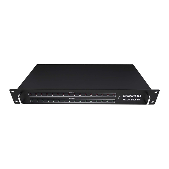 midiplus MIDI16x16 User Manual