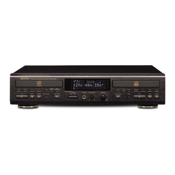 Denon CDR-W1500 Specifications
