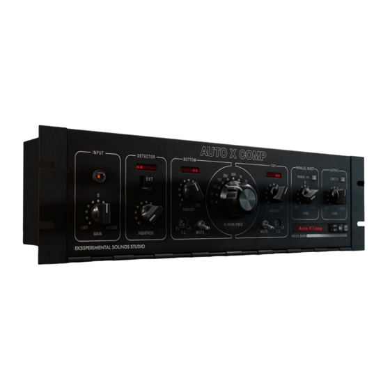 Ekssperimental Sounds AUTO X COMP User Manual