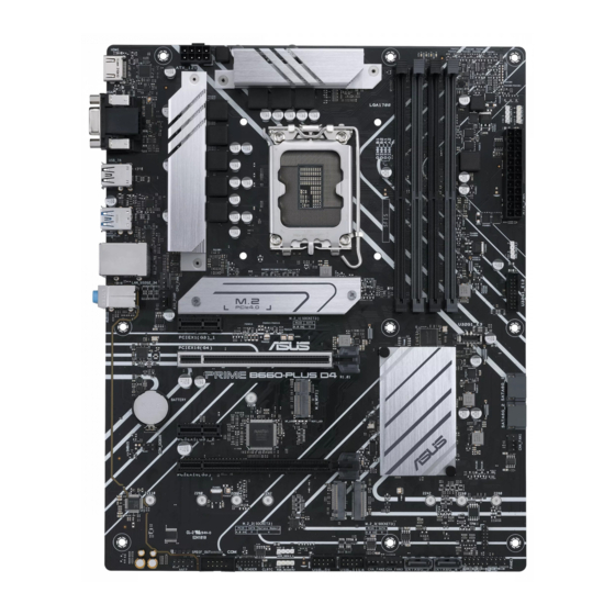 Asus TUS GAMING B660-PLUS WIFI D4 Manual