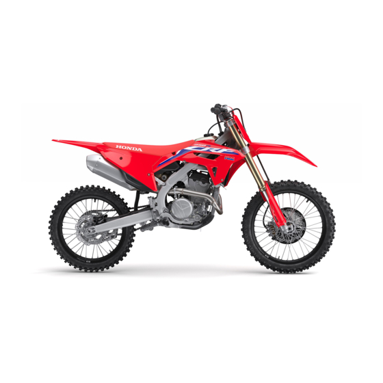 Honda CRF250R 2022 Owner's Manual