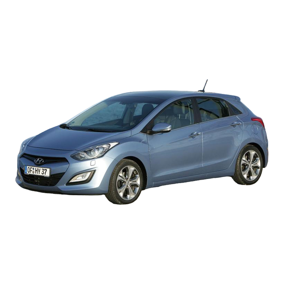 Hyundai i30 2013 Manual