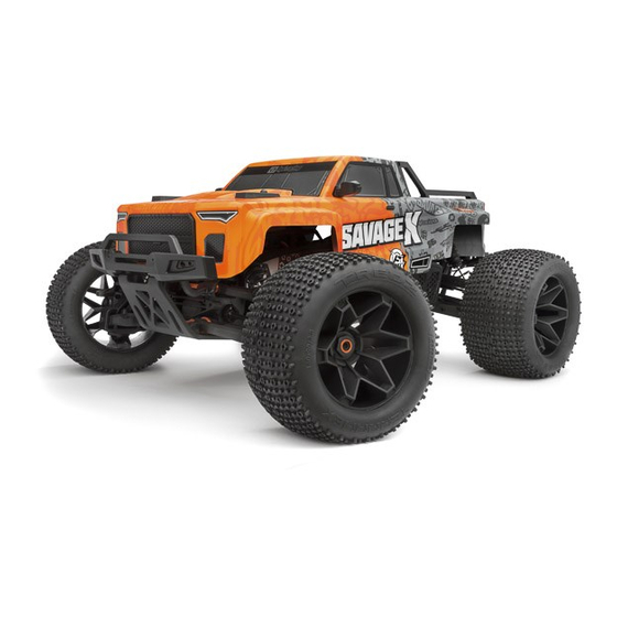 HPI Racing Savage X GT2 Clear Lexan Body Shell - Part # HPI7194