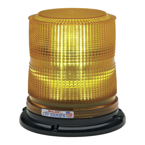 Whelen Engineering Company L21HAM Installation Manual
