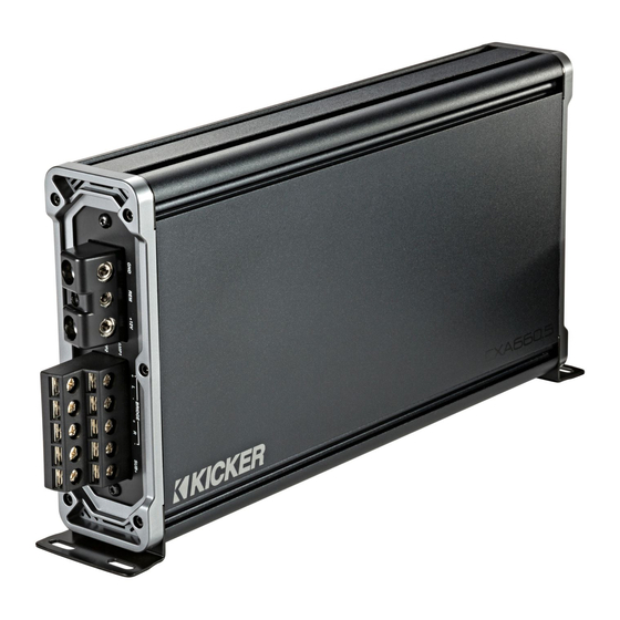 Kicker CXA660.5 Owner's Manual