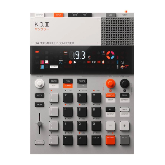 teenage engineering EP-133 Manual