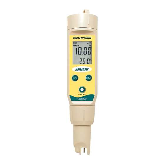 EUTECH INSTRUMENTS WATERPROOF SALTTESTR Manual