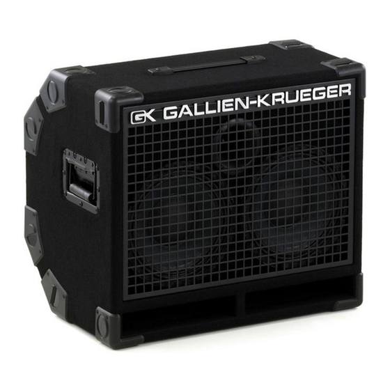 Gallien-Krueger 210RBH Owner's Manual
