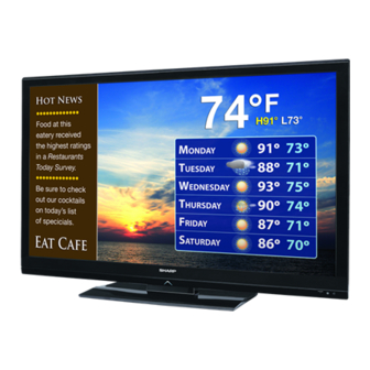 Sharp Aquos LB-T462U Operation Manual