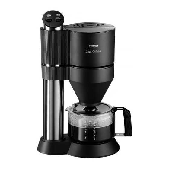 SEVERIN SEVERIN 2555043 Coffee Maker Manuals