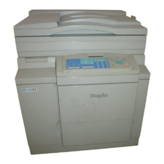 Duplo Duprinter DP-22SII Instruction Manual
