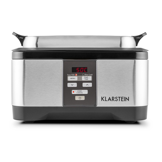 Klarstein Tastemaker Series Manual