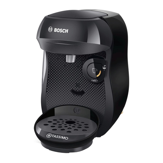 Bosch Tassimo happy Quick Start Manual