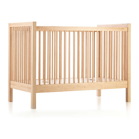 Crate&Barrel Andersen II Toddler Rail Assembly Instructions Manual