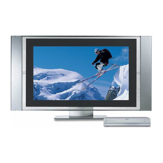 Sony KDE-42XBR950 Instructions for stand  (primary manual) Operating Instructions Manual