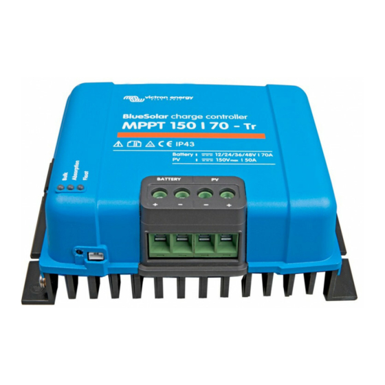VICTRON ENERGY MPPT 150/70TR MANUAL Pdf Download ManualsLib