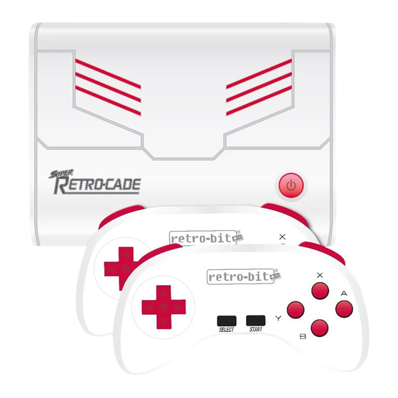 Retro Bit Super Retro Cade Instruction Manual Pdf Download Manualslib