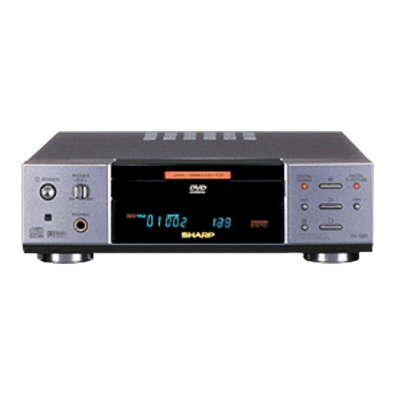 Sharp DV-550U Service Manual