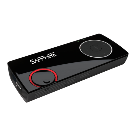 Sapphire Audio Mini projector 101 Quick Start Manual