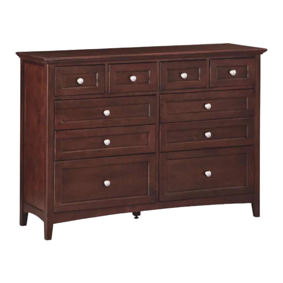 Whittier Wood Furniture McKenzie 1130AFGAC Assembly Instructions